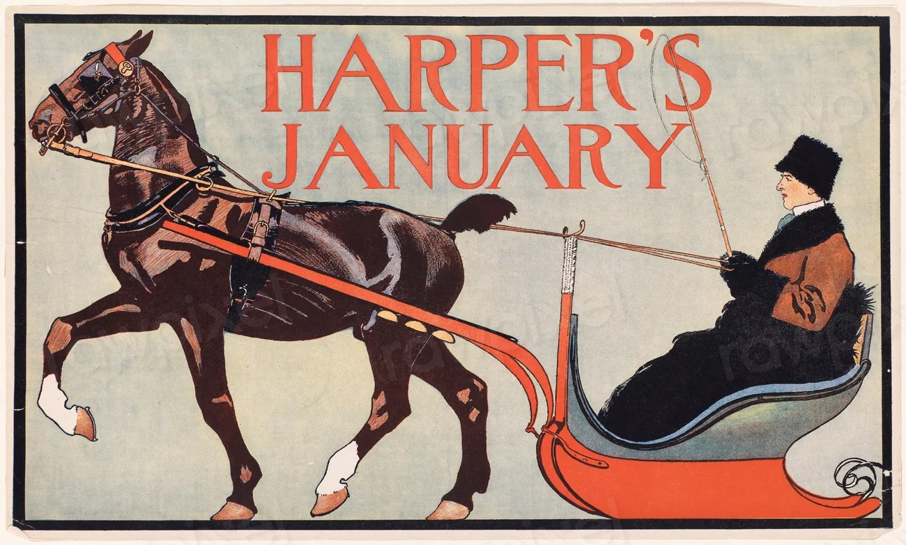 Harper's January Edward Penfield