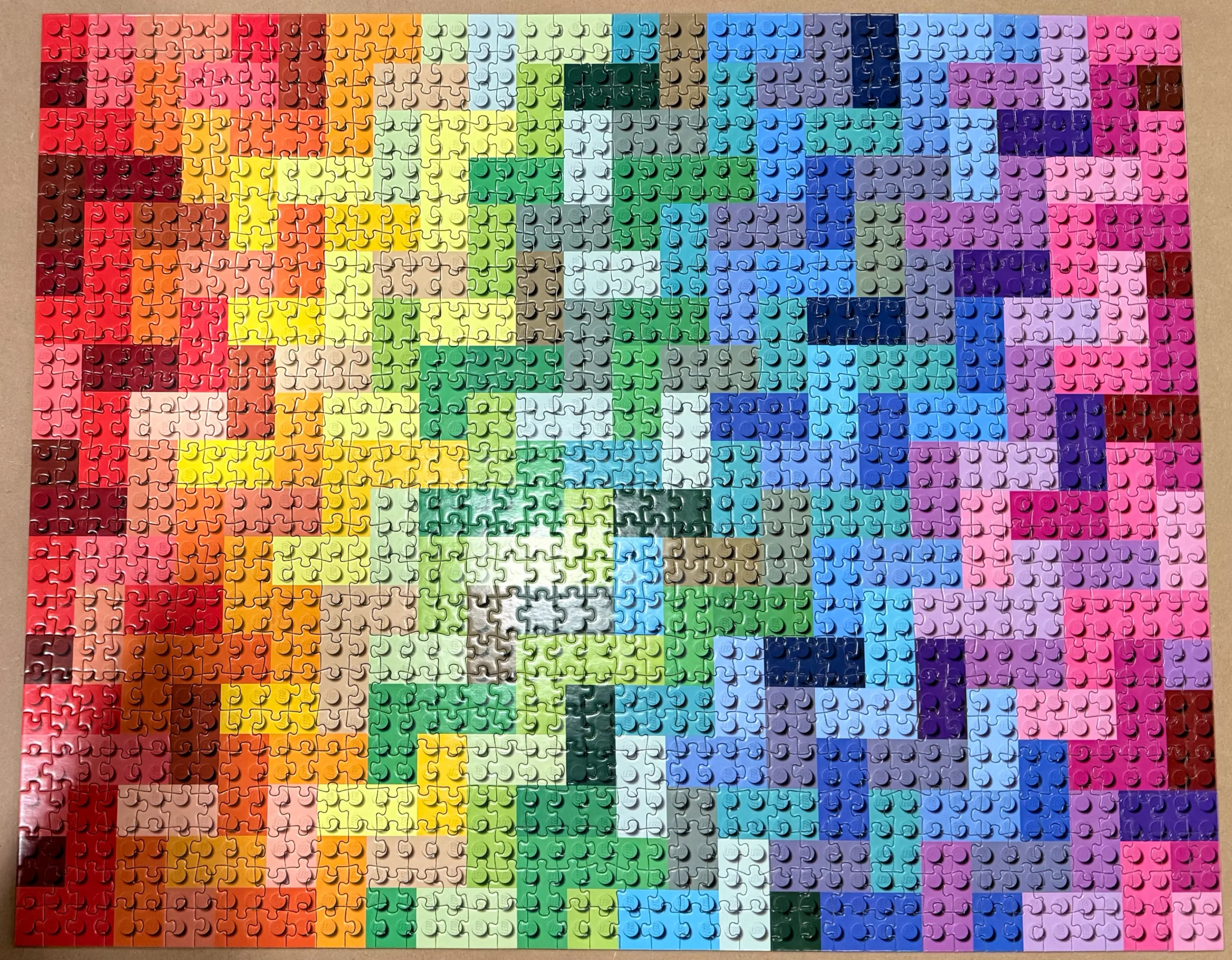 LEGO Rainbow Bricks – 1000 Piece Puzzle